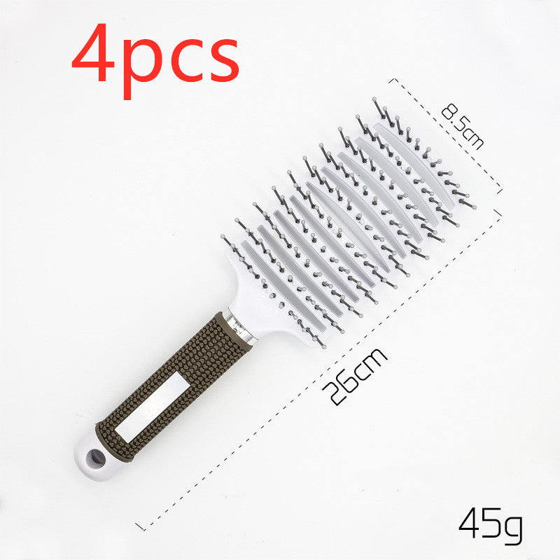Hairbrush Anti Kit Brushy Women Detangler Hair Brush Bristle Nylon Scalp Massage Teaser Hair Brush Comb Hairbrush Anti Kit Brushy Women Detangler Hair Brush Bristle Nylon Scalp Massage Teaser Hair Brush Comb